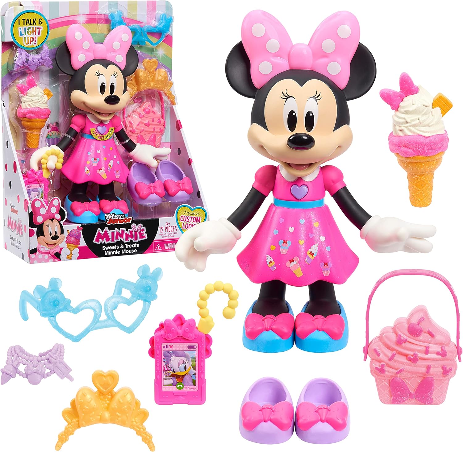 Muñeca de Minnie Mouse con golosinas y accesorios