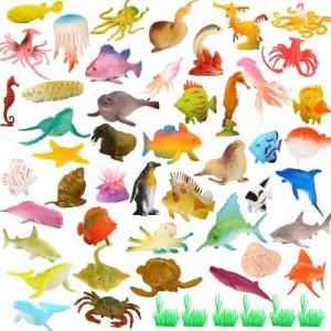 Set 52 figuras animales marinos