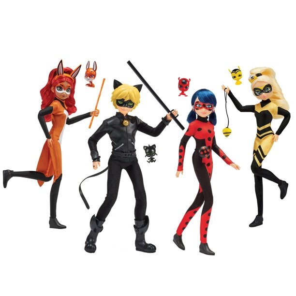 Prodigiosa Ladybug pack 4 muñecas