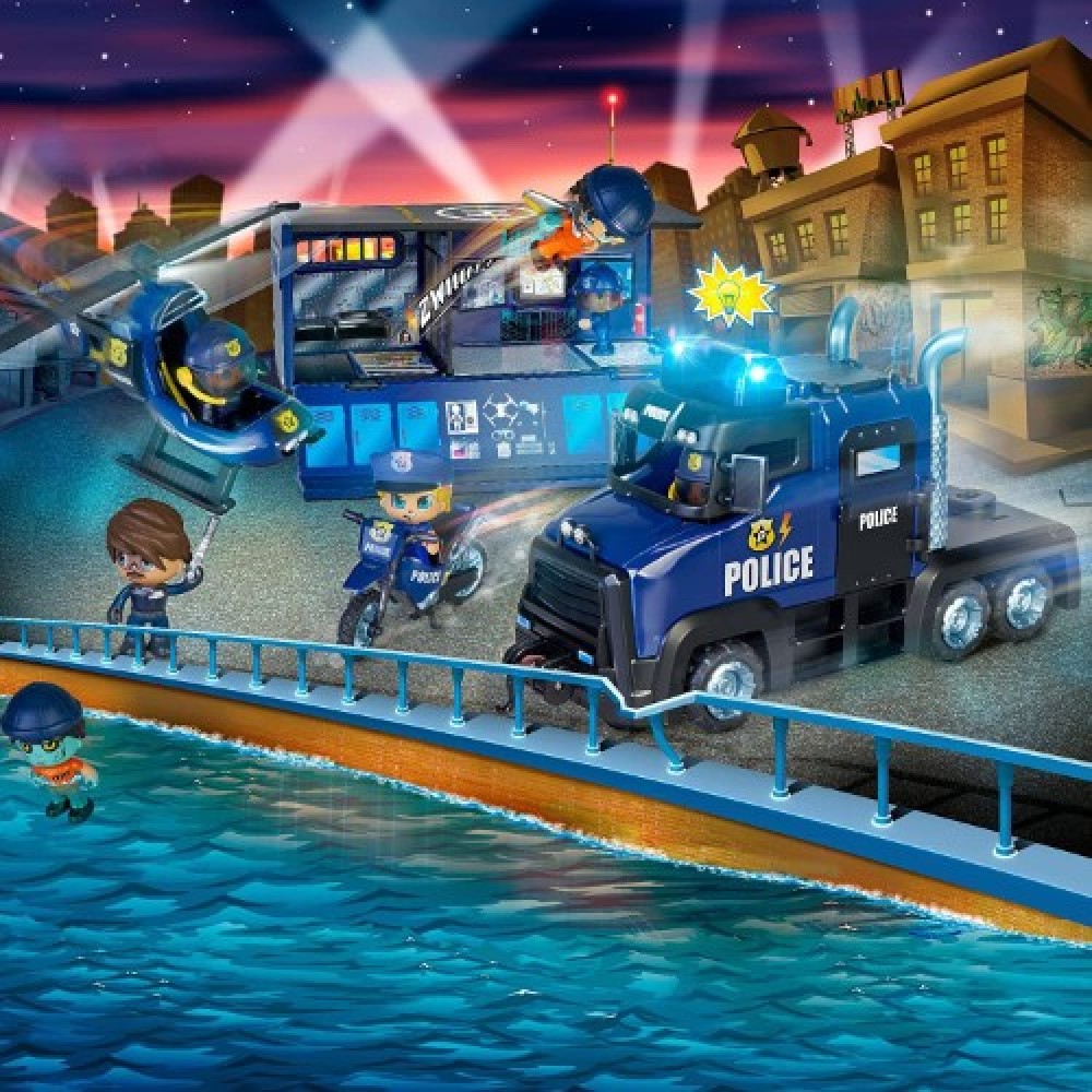 Pinypon Action Super Camión de Policía