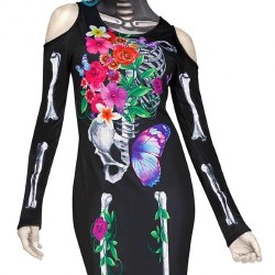 Catrina disfraz de fantasía Día de Muertos 