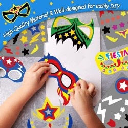 Kit 24 Antifaces de superhéroe personalizables