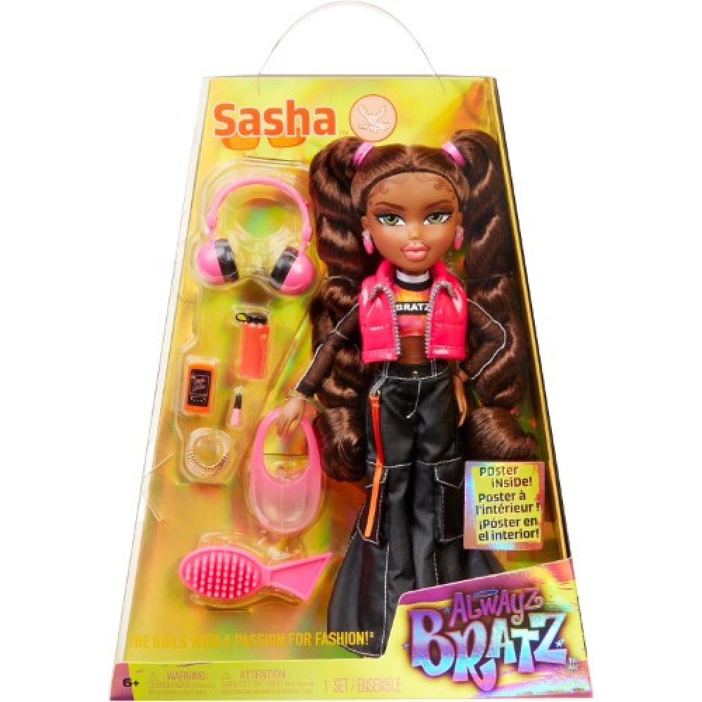 Bratz muñeca Sasha colección ALWAYS BRATZ 505235