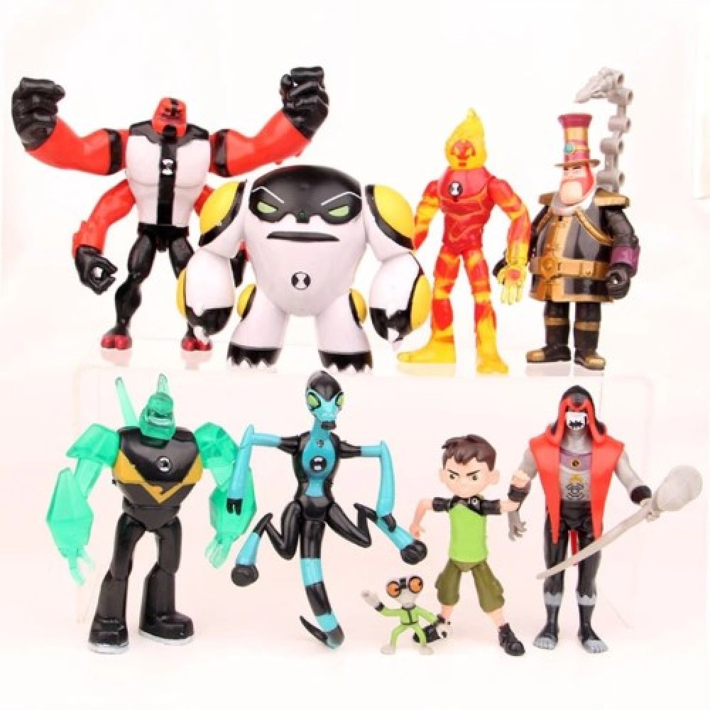 Ben 10 Colección 9 figuras de PVC 3-12 cm