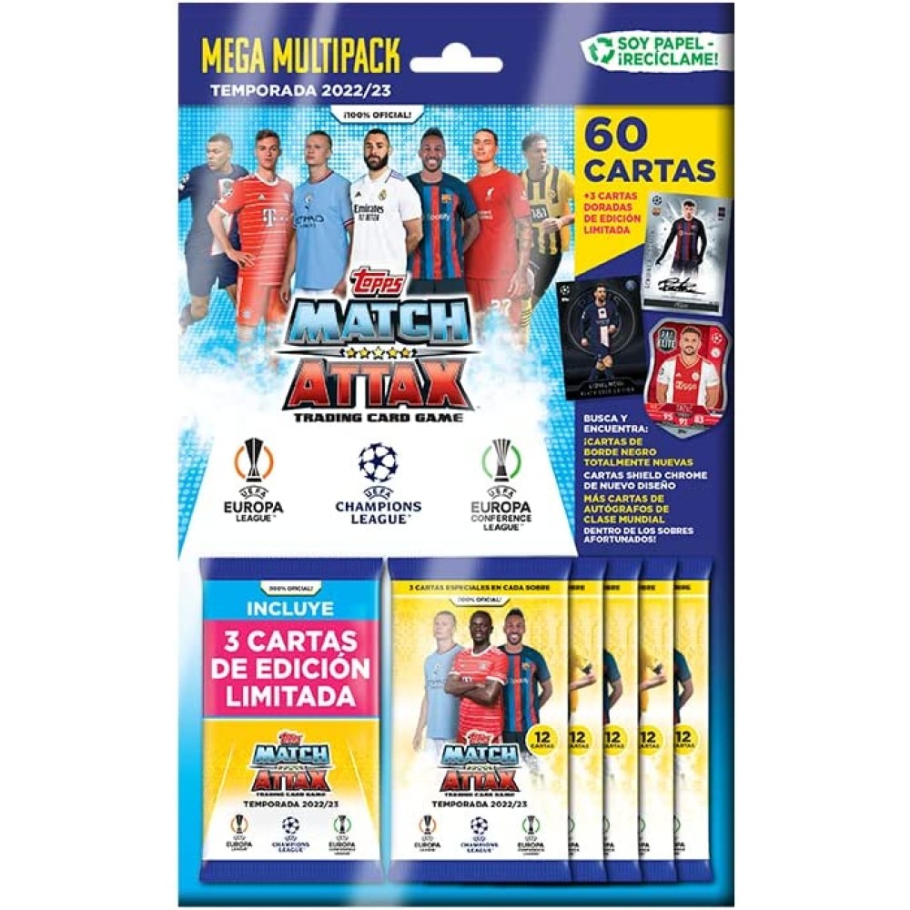 Topps Match Attax 2022/23 Mega Multipack 60 Cartas
