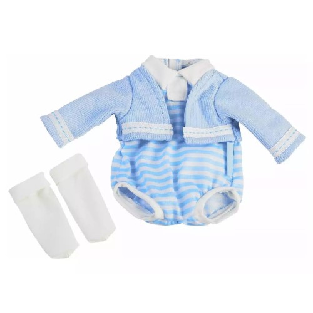 Nenuco Ropita en percha conjunto azul con patucos 35 cm