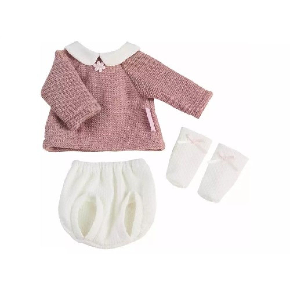 Nenuco Ropita en percha conjunto punto con patucos 35 cm