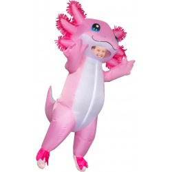Disfraz inflable de ajolote Stegosaurus axolotl Disfraz inflable de ajolote Stegosaurus axolotl