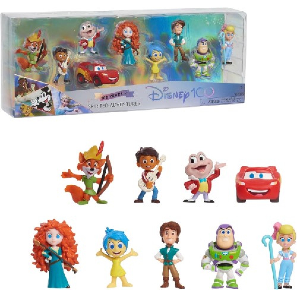 Disney 100 Set 9 figuras 100 años de aventuras