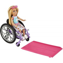 Barbie Chelsea en silla de ruedas - Rubia Barbie Chelsea en silla de ruedas - Rubia