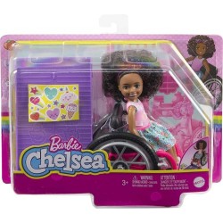 Barbie Chelsea en silla de ruedas - Morena