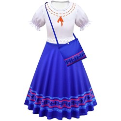 Encanto Disfraz vestido de Luisa con bolso