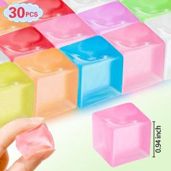 Cubos de hielo squishy multicolores Cubos de hielo squishy multicolores
