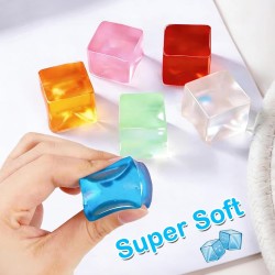Cubos de hielo squishy multicolores Cubos de hielo squishy multicolores