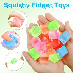 Cubos de hielo squishy multicolores Cubos de hielo squishy multicolores