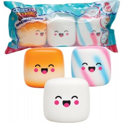 Pack de 3 masmelos squishy juguetes antiestrés Pack de 3 masmelos squishy juguetes antiestrés