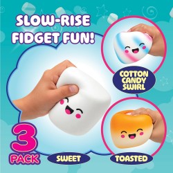 Pack de 3 masmelos squishy juguetes antiestrés Pack de 3 masmelos squishy juguetes antiestrés
