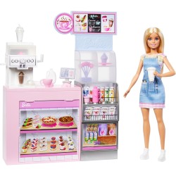 La Cafetería de Barbie muñeca Quiero ser Barista HXN94