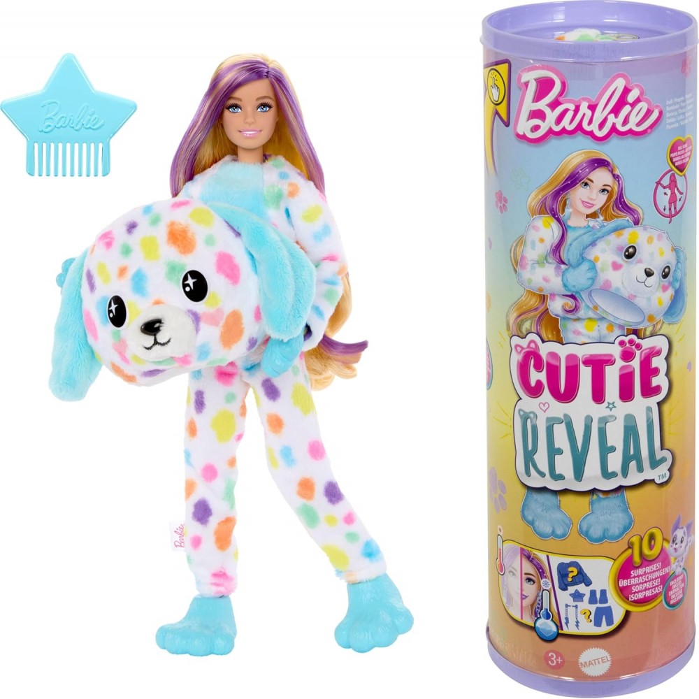 Barbie Cutie Reveal dalmata arcoíris HRK41 Barbie Cutie Reveal dalmata arcoíris HRK41