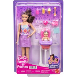 Barbie Skipper niñera con silla comedor bebé Barbie Skipper niñera con silla comedor bebé