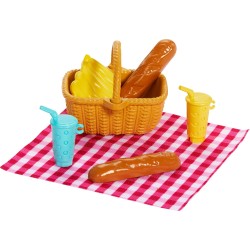 Barbie familia y amigos hermanas de picnic JBF43