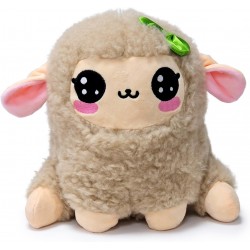 Barrado peluche de oveja Kawaii [Marrón]