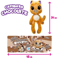 Peluche mágico Bubblepops capibara chocolate