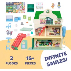 Bluey Playset Supermercado con Bluey y Bingo