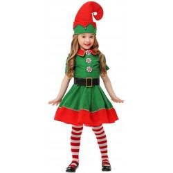 Disfraz de Elfo para niñas Duende Verde
