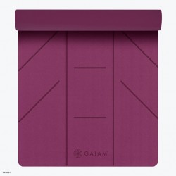 Gaiam mat de yoga grosor 6 mm - importado