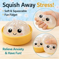 Glitter Dumpling Squishy Box Cofre Slime Sorpresa Glitter Dumpling Squishy Box Cofre Slime Sorpresa