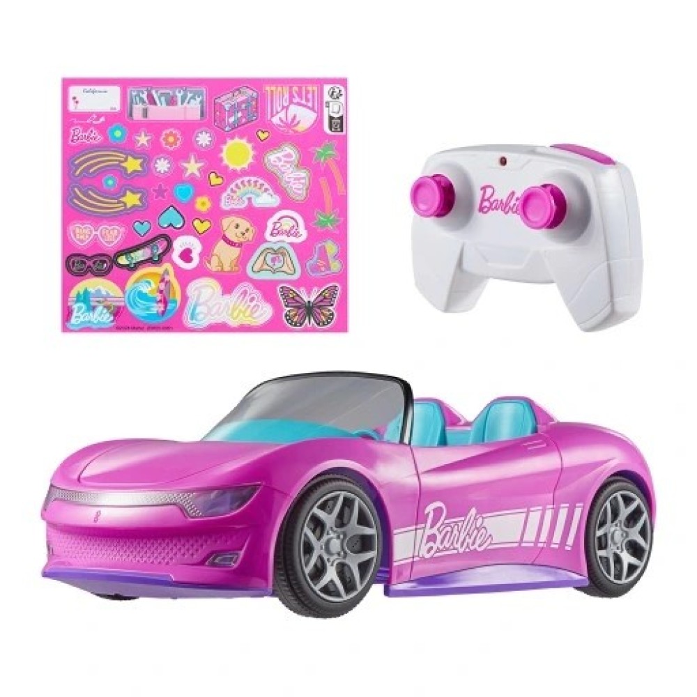 Carro Hot Wheels de la Barbie a control remoto JBH05