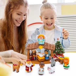 Pesebre infantil con figuras y animales Set 14 pcs Pesebre infantil con figuras y animales Set 14 pcs