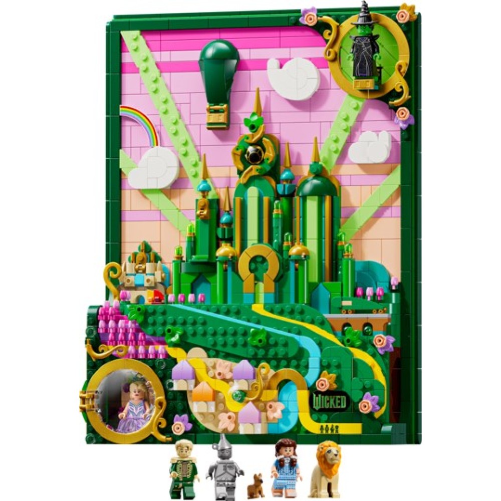 LEGO Wicked Emerald City Wall Art Cuadro Lego Ciudad Esmeralda