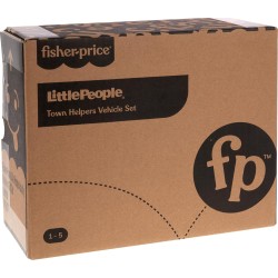 Little People set de figuras con vehículos HWR86