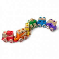 Melissa and Doug Tren de madera para apilar Melissa and Doug Tren de madera para apilar