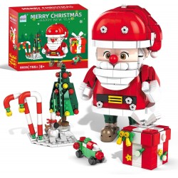 Muñeco de Papá Noel para armar con bloques tipo Lego Muñeco de Papá Noel para armar con bloques tipo Lego