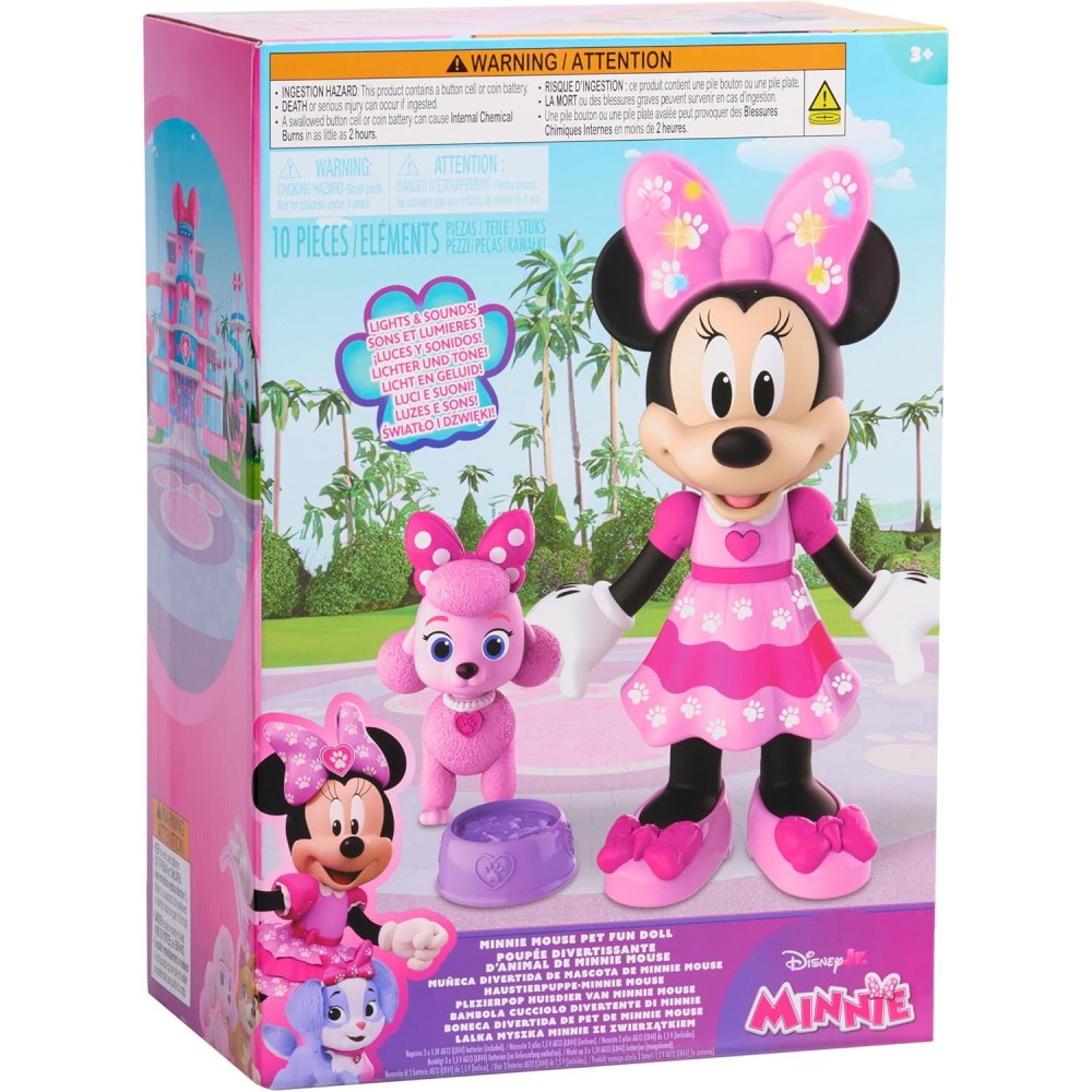 Muñeca Minnie y su mascota Luces y sonidos