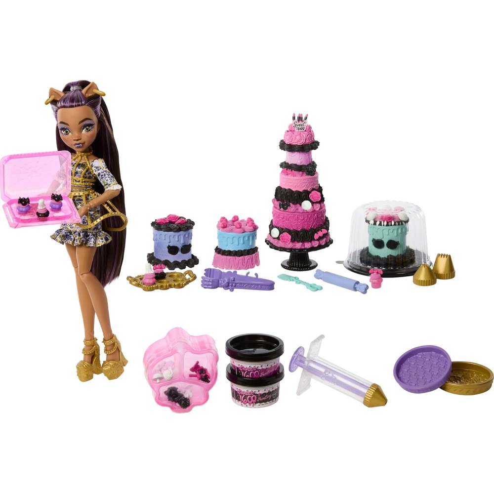 Monster High Clawdeen Wolf Scary Sweet Birthday Kit de Pastel