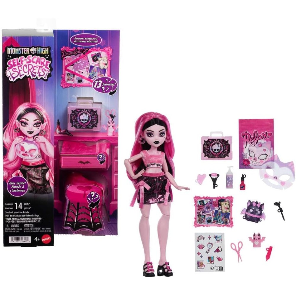 Monster High Self-Scare Secrets muñeca Draculaura JHK43