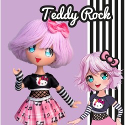 Muñeca manga 4SF Hello Kitty Teddy Rock