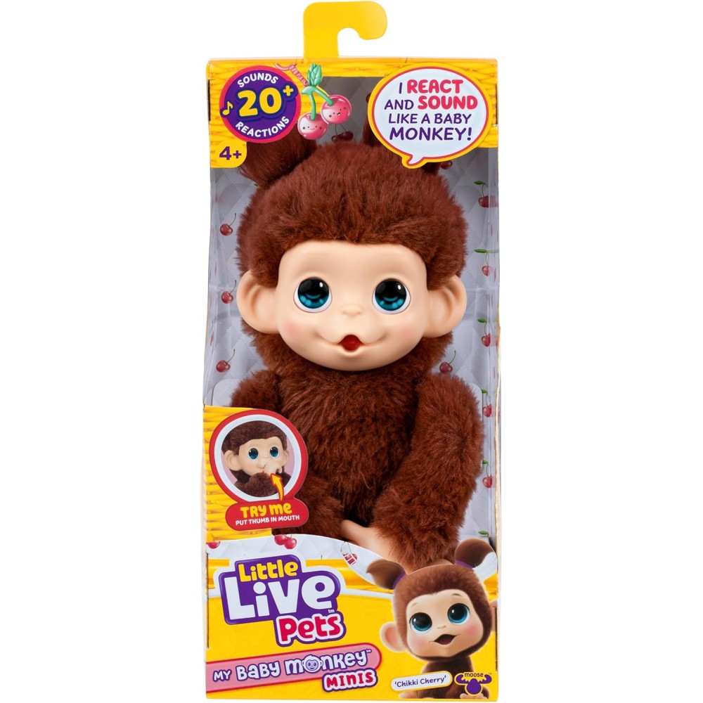 Little Live Pets My Baby Monkey Minis Chikki Cherry