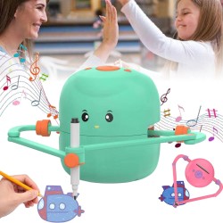 Robot dibujante con tarjetas y control de voz - verde