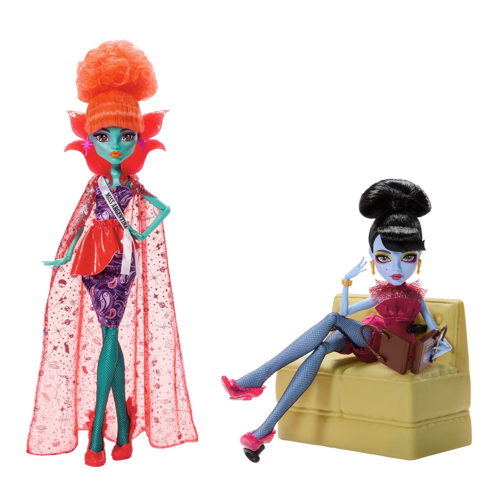 Monster High Skullector Beetlejuice Miss Argentina & The Magician's Asistant