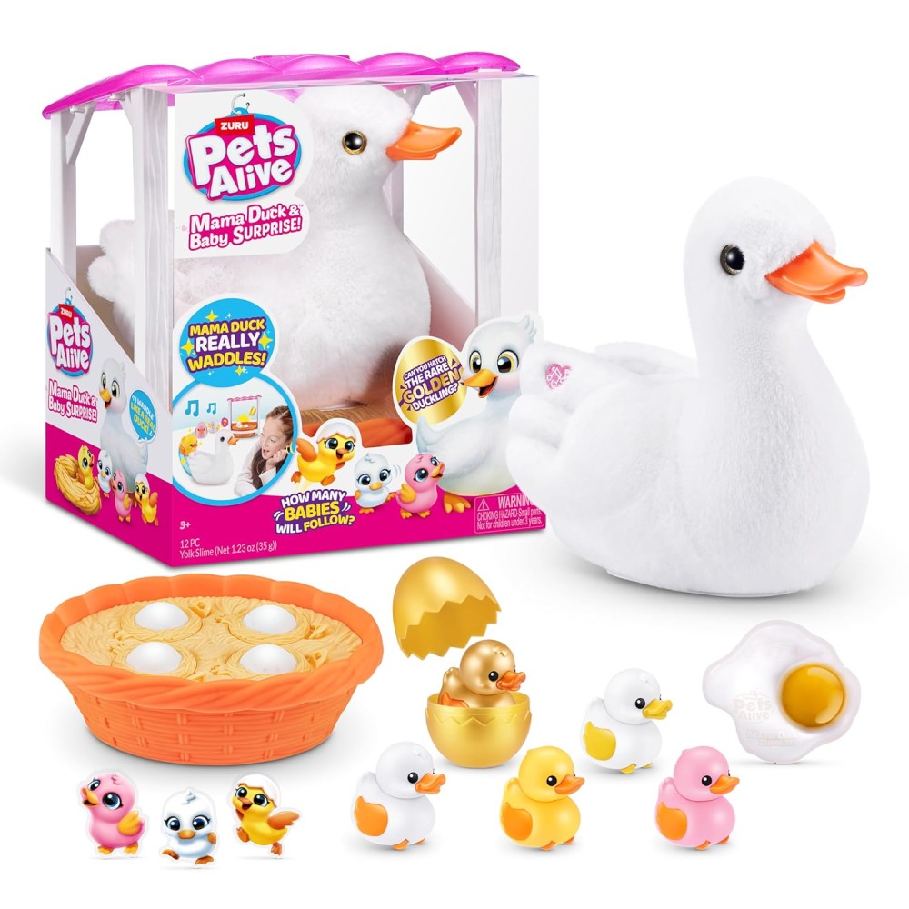 Zuru Pets Alive Mamá Pato y bebé patito sorpresa