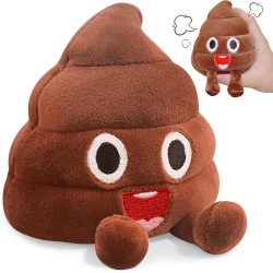 Peluche de emoji de caquita popó con sonidos
