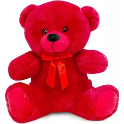 Oso de peluche color rojo de amor y amistad Oso de peluche color rojo de amor y amistad