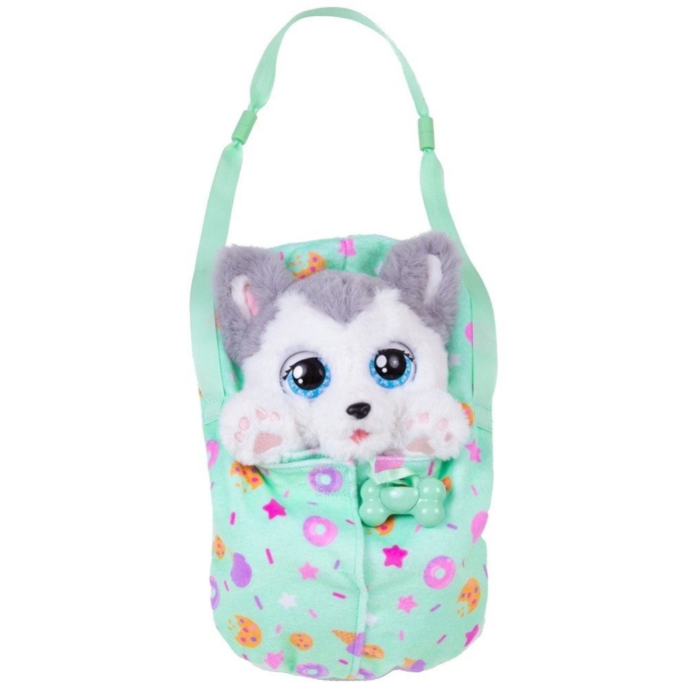 Baby Paws Sleeping Puppies peluche Husky