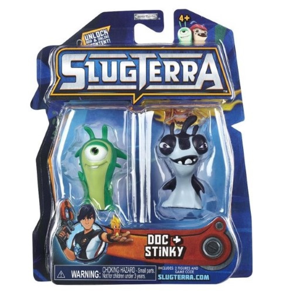 Slugterra Bajoterra Babosas Doc y Stinky