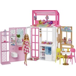 Barbie Casa amueblada dos pisos HCD48
